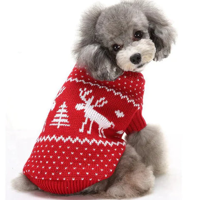 Festive Reindeer Dog Sweater