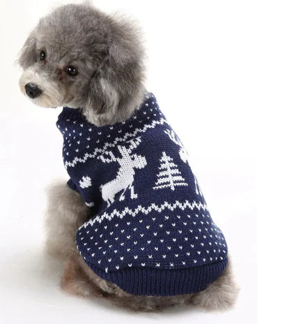 Festive Reindeer Dog Sweater
