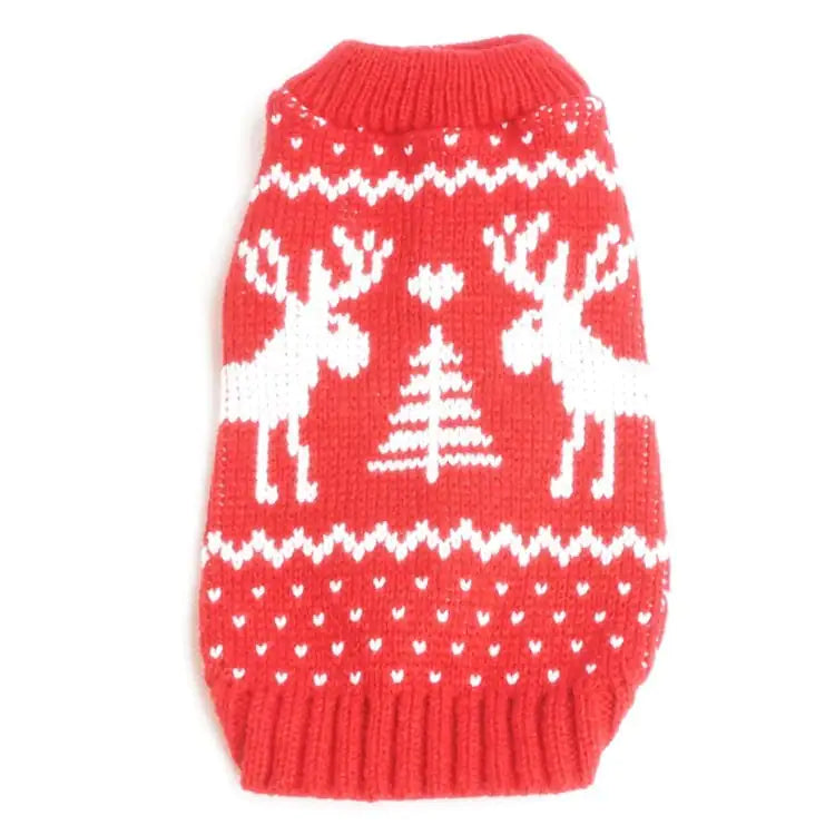 Festive Reindeer Dog Sweater