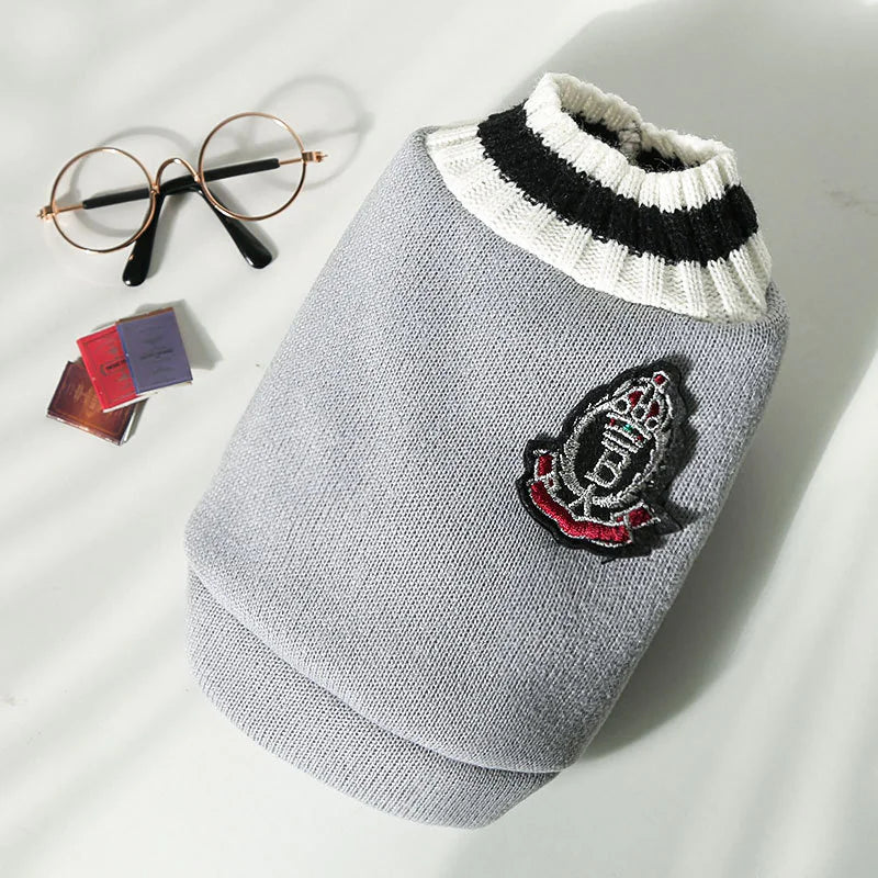Cozy Knit V-Neck Pet Vest